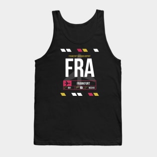 Frankfurt (FRA) Airport Code Baggage Tag Tank Top